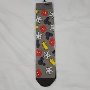 Disney Mickey Gray Character Patterned Men's Socks
